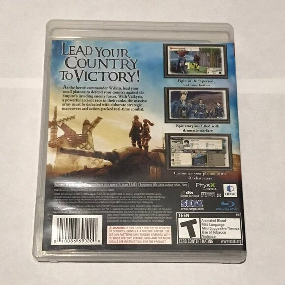 PS3 Valkyria Chronicles CIB Mint Playstation 3 - Picture 2 of 4